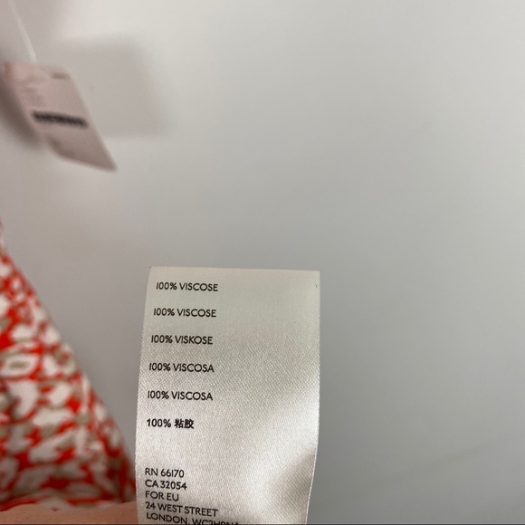 Free People French Quarter Mini Wrap Dress Orange - Picture 12 of 13